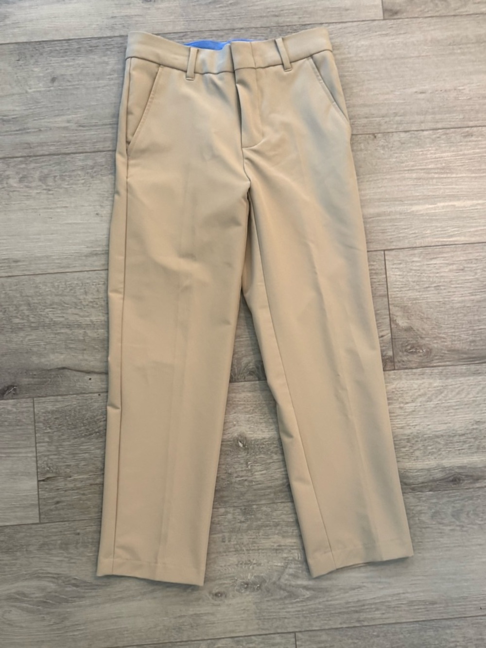 Izod Men's Tan Chino Flat-Front Pants